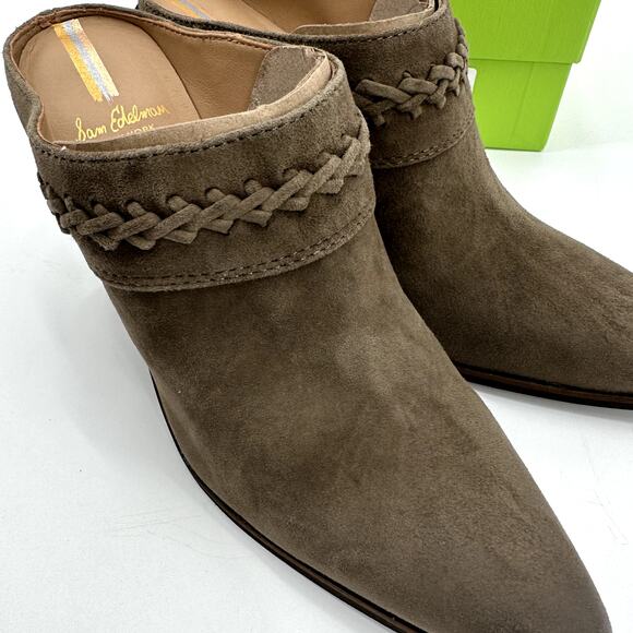 SAM EDELMAN New in Box Alison Western Mule in Desert Olive // 8 - Picture 11 of 14